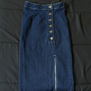 Denim Pencil Skirt